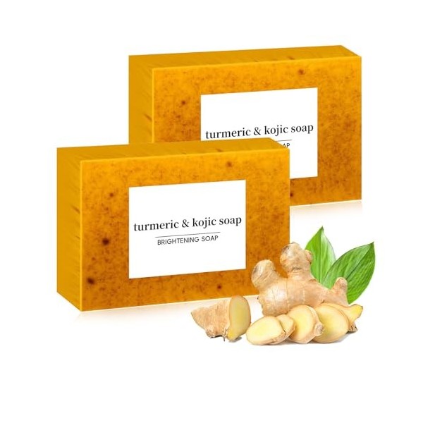 Savon à lacide kojique, savon au curcuma, savon au curcuma, savon au curcuma, savon au curcuma pour le visage, améliore le t