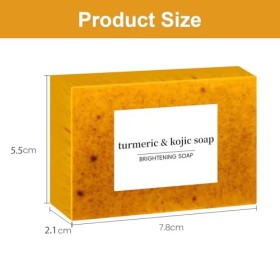 Savon à lacide kojique, savon au curcuma, savon au curcuma, savon au curcuma, savon au curcuma pour le visage, améliore le t