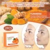2 Pièces Savon à Lacide Kojique, Kojic Acid Soap, Savon Curcuma, Skin Lightening Soap pour éclaircissant Hydratant Même Tein