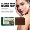 Barre de Savon à la Réglisse,Exfoliant pour le Visage à la de Réglisse,Savon pour le Visage à la Réglisse,Gommage doux pour P