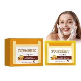 Lemon Turmeric & Kojic Acid Soap, Barre De Savon Au Curcuma Savon À Lacide Kojique Au Citron Et Au Curcuma Dissolvant De Tac