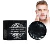 Savon Visage Hommes, 60 G Savon Naturel À La Boue Volcanique Nettoyant Pour Le Visage Et Le Corps Savon Solide Artisanal, Bar