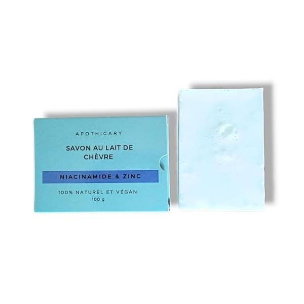APOTHICARY - Savon Masque au lait de chèvre - Niacinamide & Zinc - Zéro Imperfections