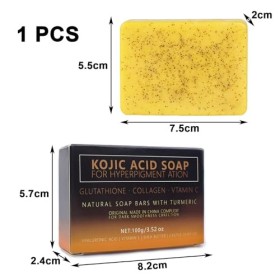 100g Turmeric Soap,Savon Curcuma Savon Acide Kojique,Savon Antibactérien Savon Anti Tache Savon Brightskin,Savon Curcuma Visa