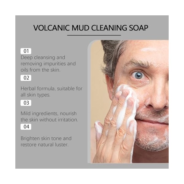 Pain De Savon Pour Le Visage, Nettoyage Du Visage, Savon Naturel, Nettoyant Visage Solide, Savon Pour Le Visage Hommes, Savon