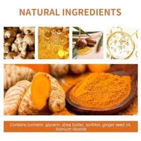 2 Pcs Savon au Curcuma, Savon au Gingembre, Face Soap, Savon Artisanal À lhuile Essentielle De Curcuma, Savon pour Le Visage