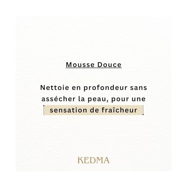 Kedma - Gel Nettoyant Moussant Visage aux Minéraux de la Mer Morte - Hydratant et Apaisant - Pour Peaux Sèches et Irritées -
