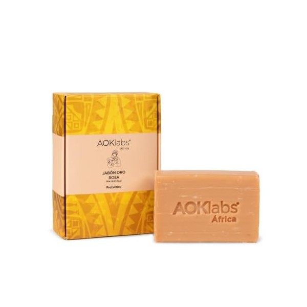 Aoklabs - Le savon prébiotique or rose protège contre les infections, la perte dhumidité, les irritations et les inflammatio