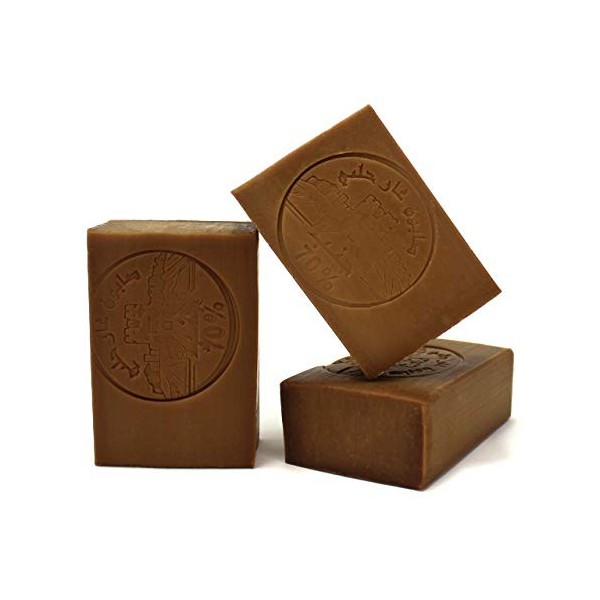 Lynpha Vitale -Savons d’Alep avec 70% d’Huile de Laurier - méthode traditionnelle - Savon fait à la main pour peaux sensibles