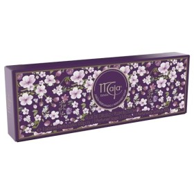 Maja Lot de 6 savons en forme de fleur de prunier - Parfum féminin et doux - Savon pour les mains dans un coffret cadeau de q