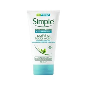 Simple Daily Skin Detox Nettoyant visage purifiant au thym, zinc et hamamélis pour peaux grasses et sujettes aux imperfection