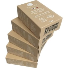 Lot de 5 Savons Calendula et Jojoba pour peau neutre COSMOS