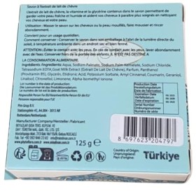 PhytoFlora Savon Lait de Chevre avec Porte Savon | Anti-Acné, Eczéma et Points Noirs | Gommage Visage | Savon le Naturel | To