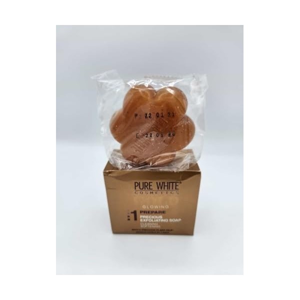 Savon PURE WHITE GOLD Éclaircissant Gommant Anti Acné Anti Tâche