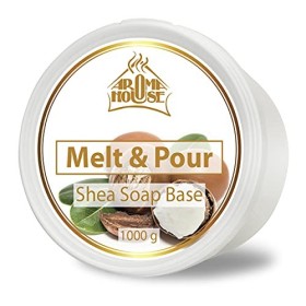 Base de Savon au Karité 1000g - CRYSTAL SHEA - Savon à la Glycérine & Beurre de Karité - Savon Cru - Hydratation Intense - Ca