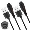 Lot de 2 câbles de charge USB 4,8 V compatibles avec rasoir Panasonic CT30-S706 LL20 LL40 LM31 LT2A-K706 LT6A LT73 LV5A-K LV7
