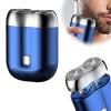 Rasoir électrique pour homme, mini rasoirs électriques pour homme, rechargeable, étanche, compact, rasoir à double tête, raso