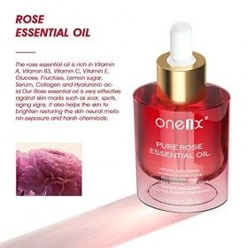 Huile essentielle de rose, huile de rose naturelle pour les soins du visage et de la peau, anti-rides, parfaite pour laromat