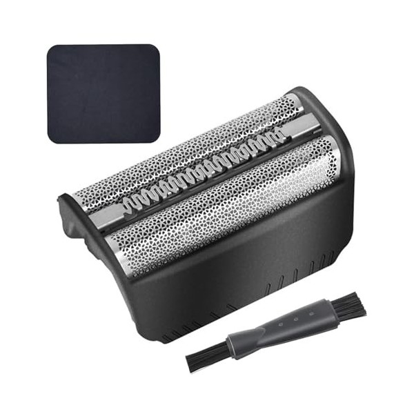 IUSOT Kit de grille de rechange pour rasoir électrique série 3 avec chiffon de nettoyage et brosse, compatible avec Braun Ser