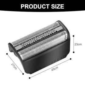 IUSOT Kit de grille de rechange pour rasoir électrique série 3 avec chiffon de nettoyage et brosse, compatible avec Braun Ser