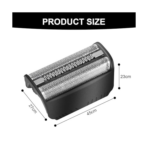 IUSOT Kit de grille de rechange pour rasoir électrique série 3 avec chiffon de nettoyage et brosse, compatible avec Braun Ser