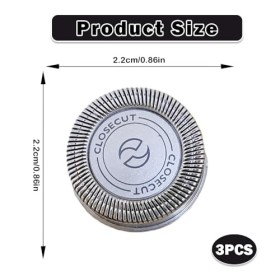 HQ4 Lot de 3 têtes de rasoir électriques de rechange pour Philips PQ182 206 226190YQ6008 6308 Lames de rasage en acier inoxyd