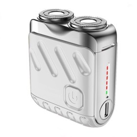 Mini rasoir électrique pour homme, rechargeable par USB IPX7, étanche, nouveau mini rasoir à barbe et design de valise portab