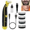 Rasoir complet lavé humide et sec, rasoirs corporels pour homme, kit de toilettage rechargeable par USB pour homme, rasoir él