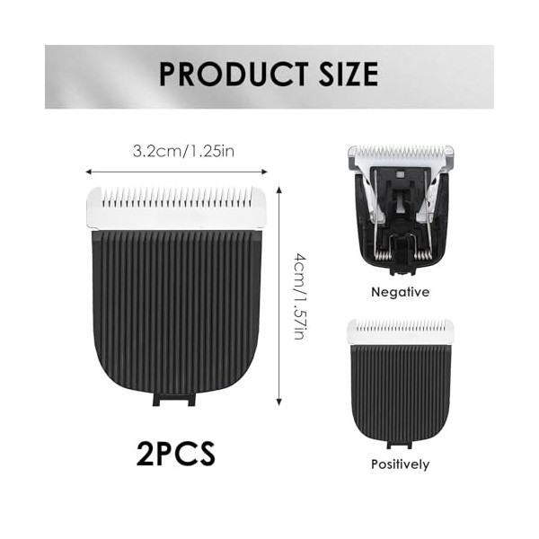 Lot de 2 lames de rechange pour rasoir Manscaped