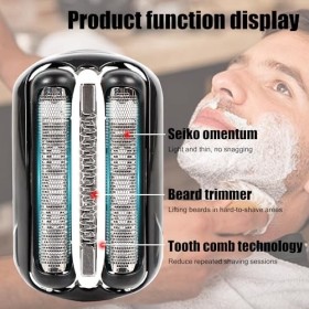 Stonenect Tête de rechange pour rasoir électrique compatible avec Braun Series 3 32B 3040s 3010s 3000s 3050cc 3080s 390cc 350