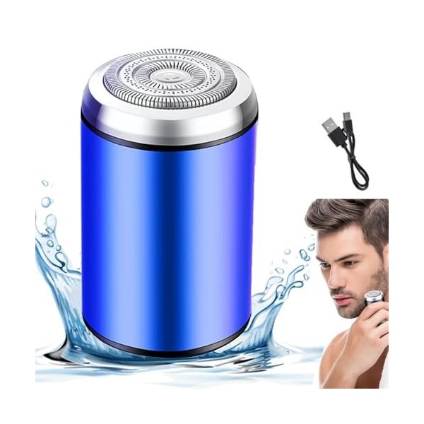 Mini rasoir électrique portable, multifonction, rechargeable par USB, étanche IPX7, nouveau mini rasoir à barbe et valise por