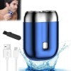 Mini rasoir électrique portable 2025 pour homme, rechargeable, étanche, compact, mini rasoir à double tête, rasoir de poche à
