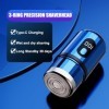 Mini rasoir électrique pour homme et femme, rasoir capsule rechargeable USB-C avec rasage humide et sec, rasoir portable avec