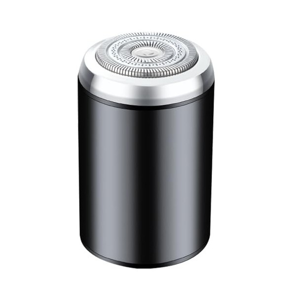 HIULLEN Mini rasoir électrique portable pour homme, lavable, mini rasoir électrique, rechargeable par USB, nettoyage en profo