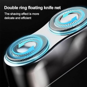 Mini Rasoir, 7200rpm IPX7 Entièrement Etanche Rasoir Electriques Hommes, Rasoir Electrique Portable, Corps en Alliage, Rechar