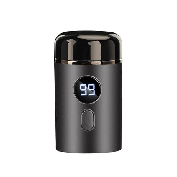 Homirty Mini Rasoir Electrique, Mini Rasoir Portable Rechargeable avec Affichage Numérique, Mini Rasoir Electrique Portatif, 