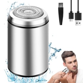 AVCXEC Mini Rasoir Electrique Homme, Mini Rasoir Électrique, Rasoir Électrique Portable Mini Shave, Corps en Alliage, Rasoir 