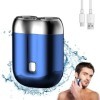 IXYHKB Mini Rasoir Electriques Hommes, USB Rechargeable Mini Rasoir Electrique, Portable Mini Rasoir de Voyage, Etanche Mini 