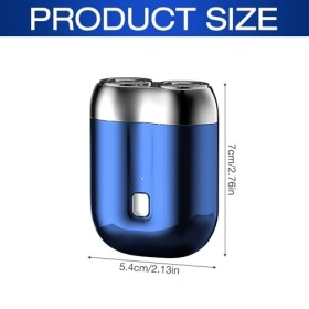 IXYHKB Mini Rasoir Electriques Hommes, USB Rechargeable Mini Rasoir Electrique, Portable Mini Rasoir de Voyage, Etanche Mini 