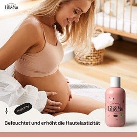 Lili&Mu Huile contre les Vergetures 200 ml | Huile de Soin Pour la Peau Vergetures Grossesse | Huile de Massage de Coco et à 