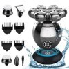 Rasoir électrique pour homme 5 en 1 - Rasoir électrique professionnel avec 7 têtes de rasage rotatives et kit dentretien de 