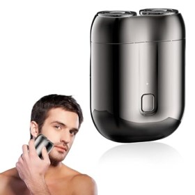 Rasoir Electriques Hommes, Mini Rasoir de Voyage, USB électrique Rasoir Portable, Rasoir électrique Wet & Dry pour hommes, Re