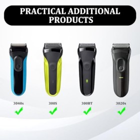 INBOLM 32B S3 Tête de rasoir de rechange compatible avec Braun Series 3, tête de rasage, pour tête de rechange série 3, acces