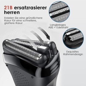 Tête de rechange Series 3 pour rasoir électrique pour homme Series 3, Clean & Renew 21B avec tondeuse de précision pour rasoi