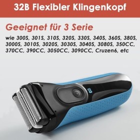 Tête de rechange Series 3 pour rasoir électrique pour homme Series 3, Clean & Renew 32B avec tondeuse de précision pour rasoi