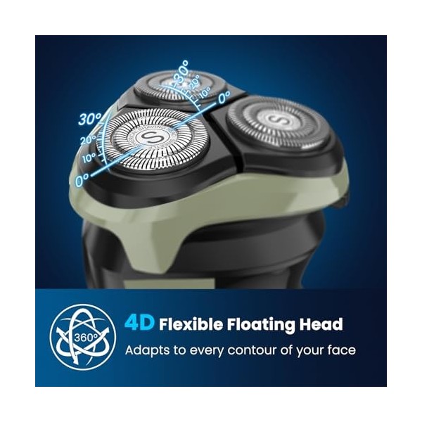 Rasoir électrique homme vert