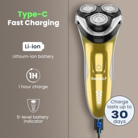 SweetLF Rasoir Electrique Homme Rechargeable avec Tondeuse