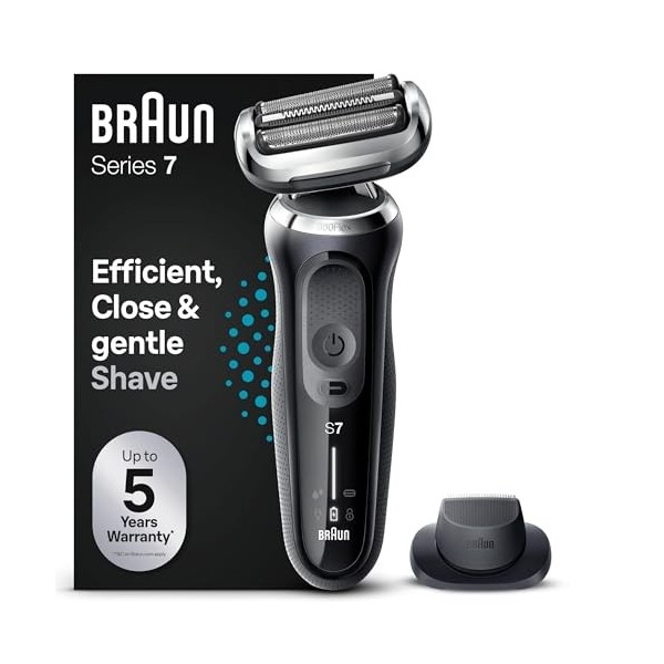Braun Series 7, Rasoir Électrique Homme, Modes Turbo, Rasoir À Grille Étanche, Conçu En Allemagne, Avec Station SmartCare Cle