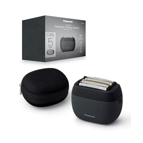 Panasonic ES-PV3B-K803 Série 900s Rasoir Électrique 5 Lames pour Hommes, Utilisation à sec ou sous leau, Capteur de Barbe Ré