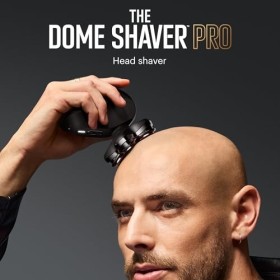 The Dome Shaver™ PRO MANSCAPED® : Rasoir pour la tête pour Homme – Cinq têtes de rasage, Technologies SkinSafe® & FlexAdjust,